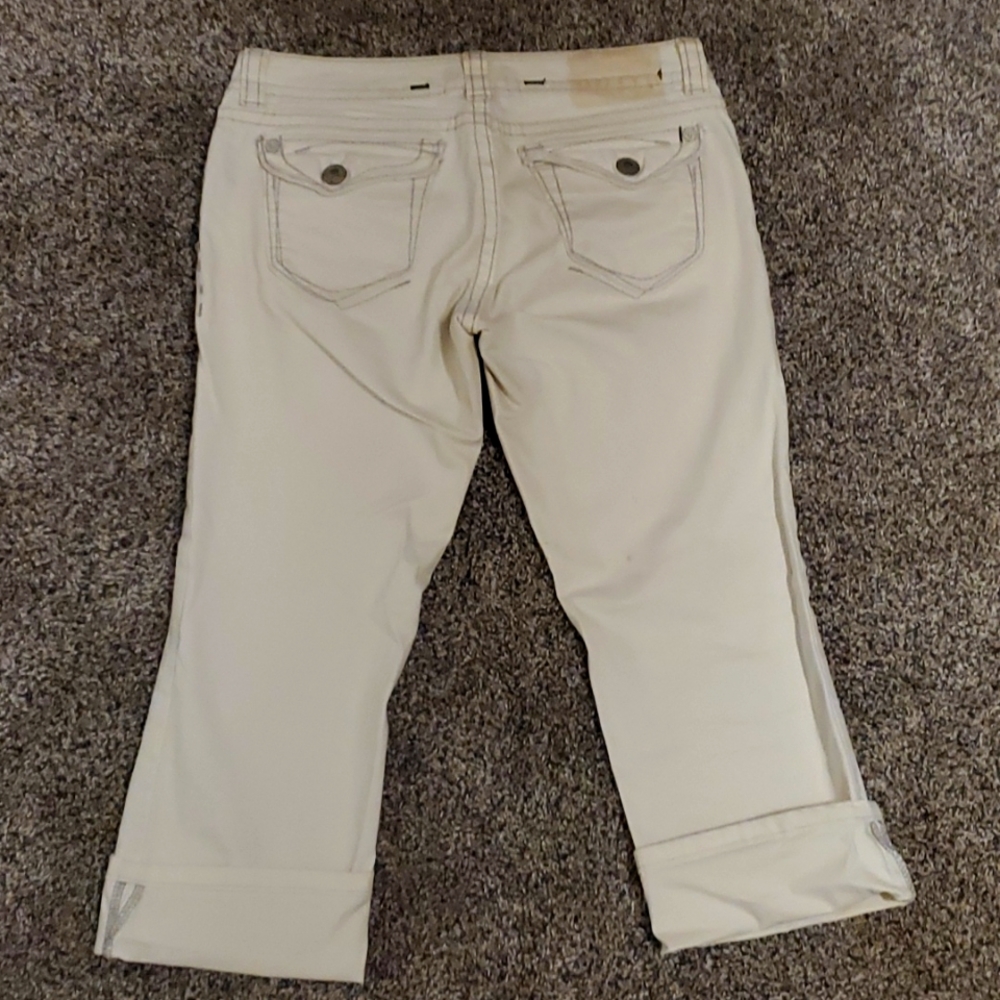 MEK denim size medium white Capri - Picture 3 of 4
